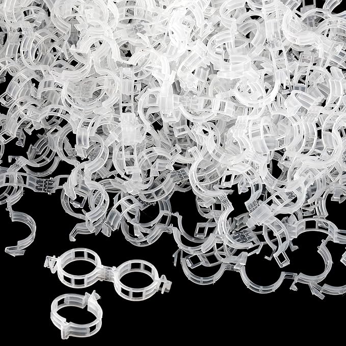 300 Pcs Plant Clips for Climbing Plants, Tomato Clips for Support, Plastic by PEASUG