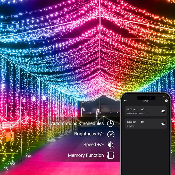 Brizled Pro Smart Christmas Lights, 66ft 200 LED WiFi Christmas Tree Lights - Image 5