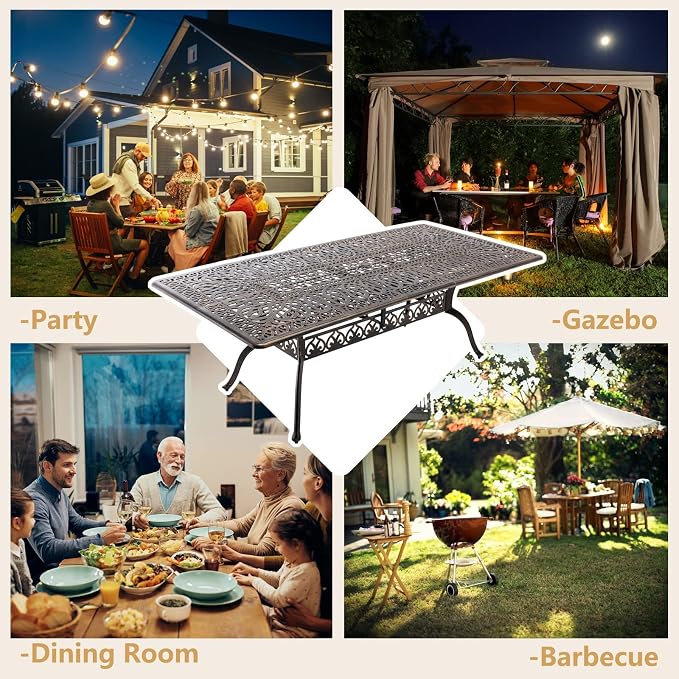Outdoor Patio Dining Table - Image 6