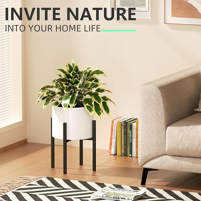 Urban Deco Adjustable Metal Plant Stand Outdoor & Indoor Planter - Image 6