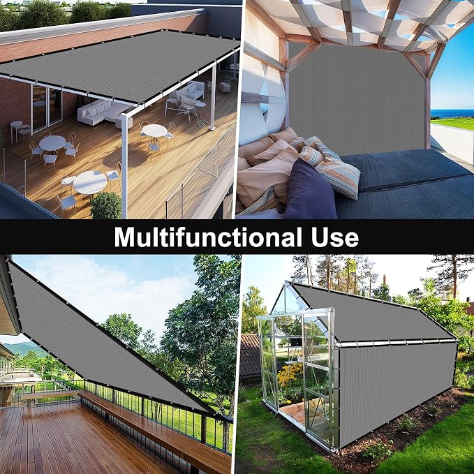 Artpuch 90% Sun Shade Cloth, 12 x 20 FT Pergola Shade Cover Canopy - Image 8