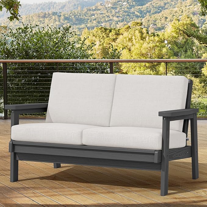 SERWALL HDPE Outdoor Patio Loveseat by SERWALL