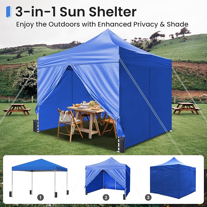 Pop Up Canopy Tent Instant Shelter, Portable Outdoor Sun Shade - Image 7