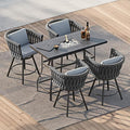 Grand patio 5-Piece Patio Swivel Bar Stools by GrandPatio
