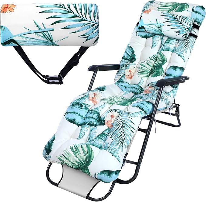 Wesiti Lounge Cushion 67 x 21 Inch Lounger Chair Cushion Indoor Outdoor Patio by Unteilti