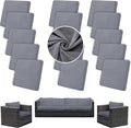 Outdoor Cushion Covers Set, Replacement by SUKAIKEQA
