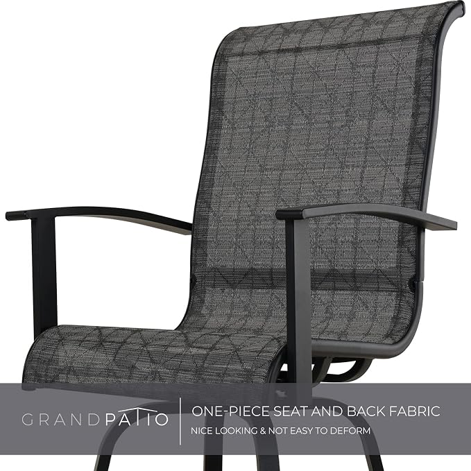 Grand patio Outdoor Swivel Bar Stools - Image 8