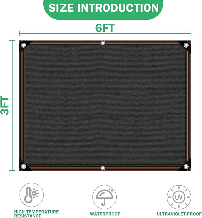 Shade Cloth -for Garden Plants, 60-70% Sunblock Shade Neting -for Outdoor - Image 3