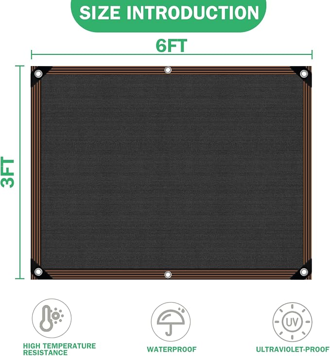Shade Cloth for Garden Plants Greenhouse, 40-50% Sunblock Neting -for Outdoor - Image 2
