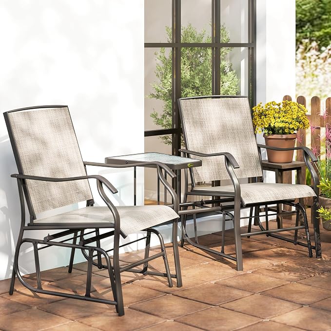 Outsunny Outdoor Glider Chairs - Image 9