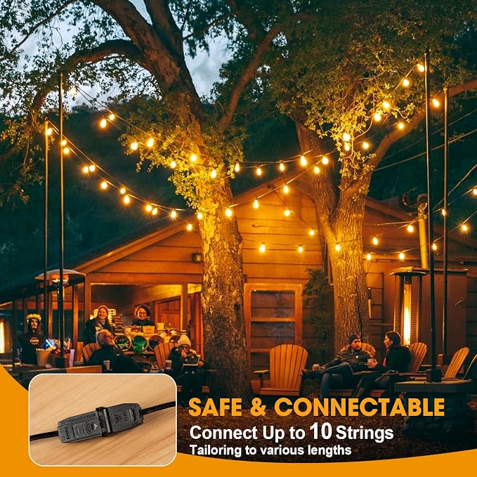 50FT LED Outdoor String Lights - Image 7