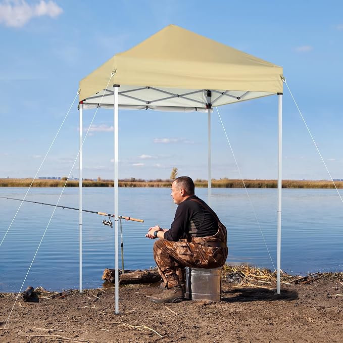 VINGLI 5x5 ft Pop Up Canopy Tent, Outdoor Small Gazebo - Image 2