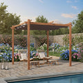 PURPLE LEAF 10' x 10' Outdoor Retractable Pergola by PURPLELEAF