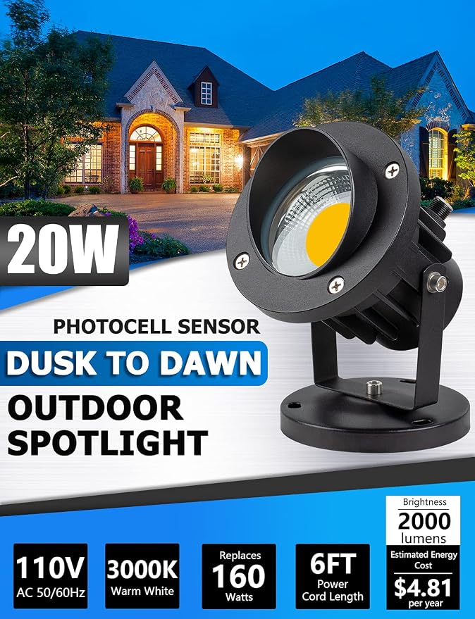 SUNVIE 20W Spot Lights Outdoor - Image 2