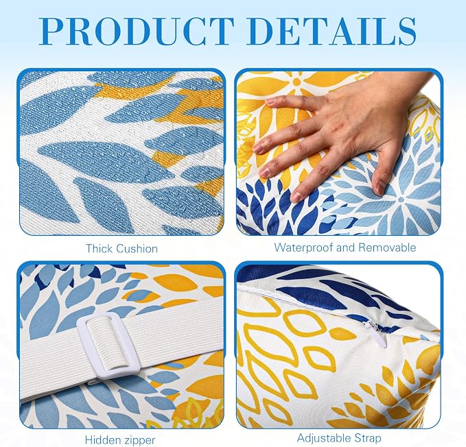 4 Pcs Chaise Lounge Pillow - Image 3