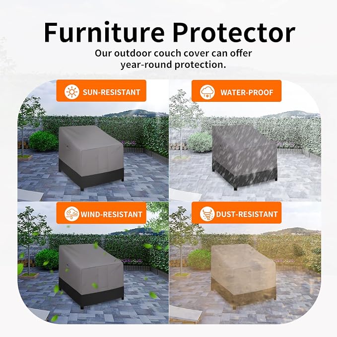 Easy-Going Outdoor Chair Cover Waterproof, Heavy Duty Patio Chair Cover - Image 5