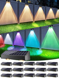 Brizled 16 Pack Fence Solar Lights, 11 Modes & 9 Colors by Brizled