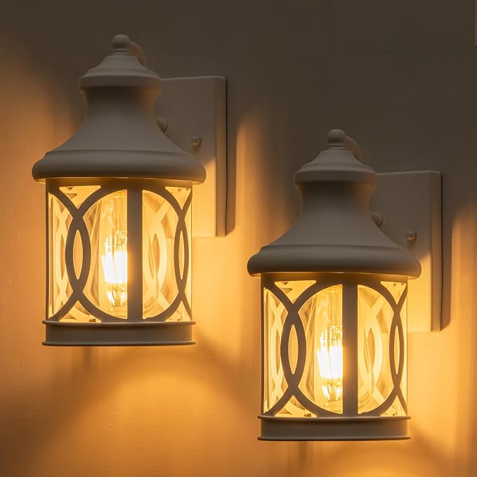 2-Pack Outdoor Wall Lights, Porch Lights, Waterproof Outdoor Wall Sconce - Image 2