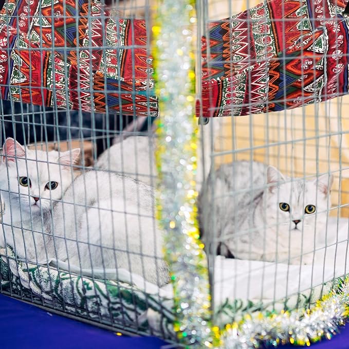 Jetec 2 Pack Cat Hammock for Cage, Catio Accessories Reversible Soft Cats Bed - Image 5