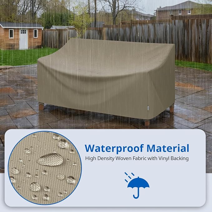 SunPatio Outdoor Sofa Cover 60 Inch, Heavy Duty Waterproof Patio Loveseat Cover - Image 3