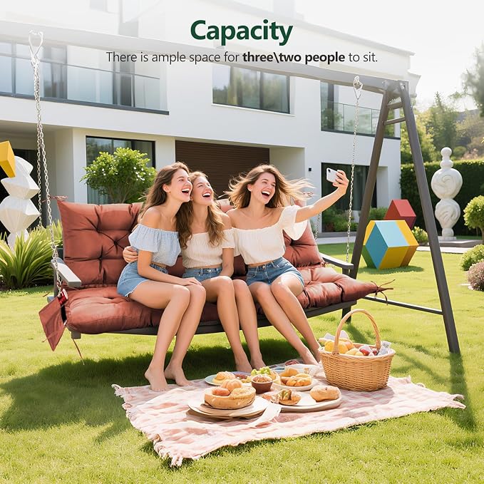 3 Seater Porch Swing Cushion, Thick Cushion - Image 5