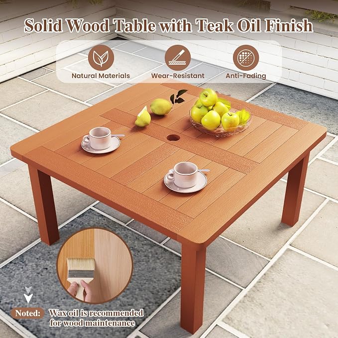 Tangkula Patio Coffee Table - Image 8