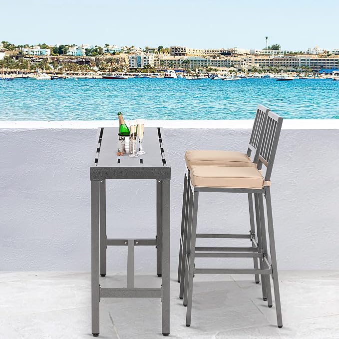 Outdoor Patio Counter Height Bar Table - Image 4
