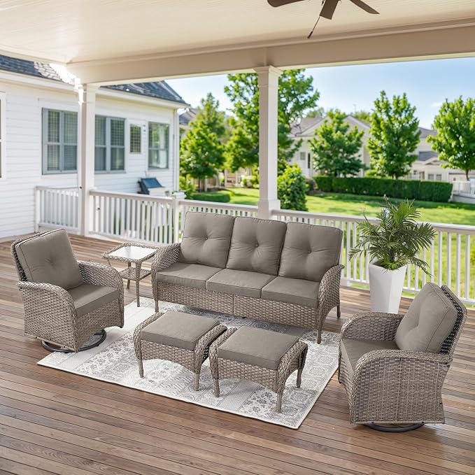 Belord Outdoor Ottomans for Patio Foot Rest - Image 8