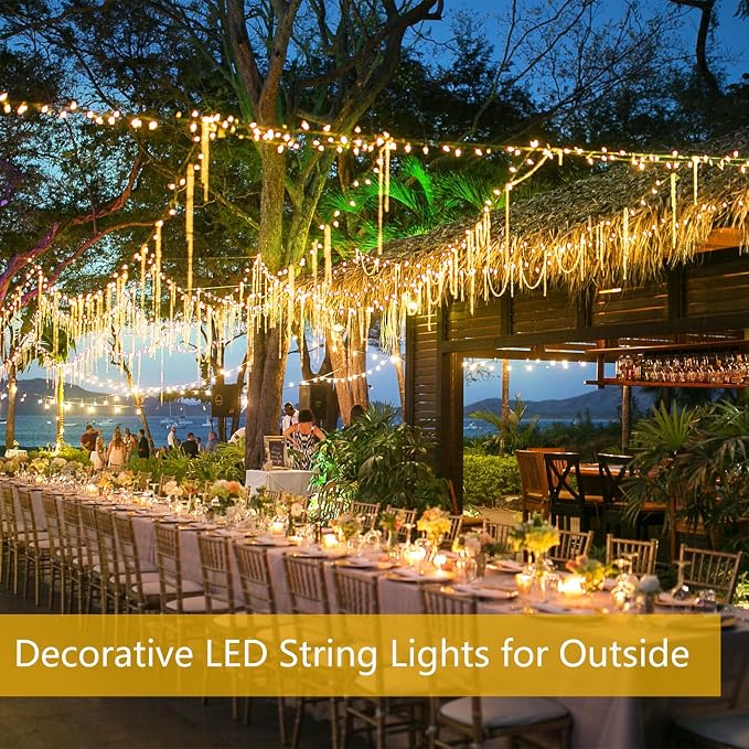 2-Pack Solar String Lights for Outside, Total 200LED Solar Fairy Lights - Image 2