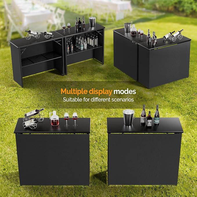 VINGLI 45" Commercial Grade Portable Bar Table - Image 7