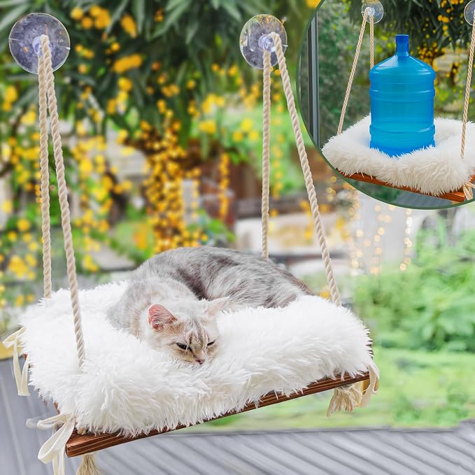 Cat Hammock with Industrial-Grade Suction Cups by Unknown