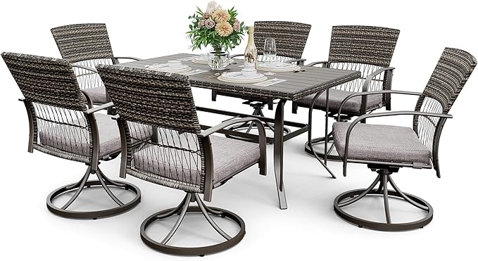 Pamapic 7 Piece Patio Dining Set by Pamapic