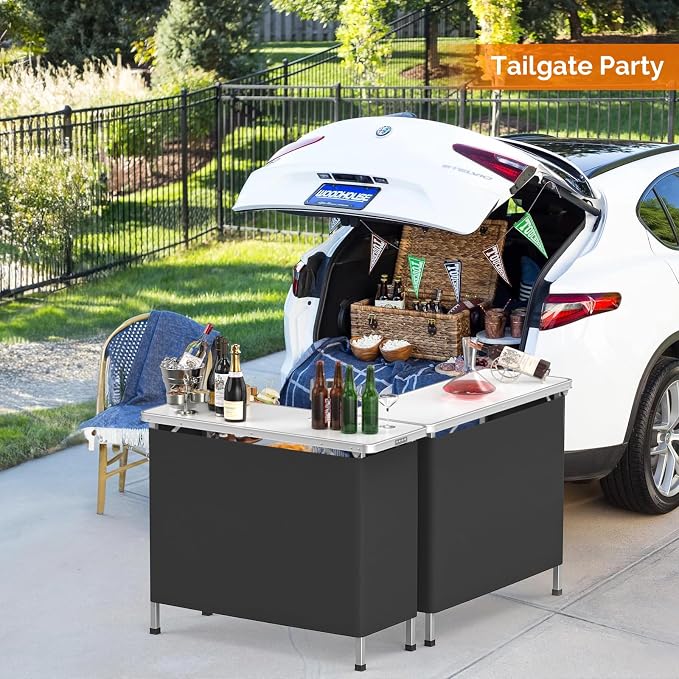 VINGLI 43" Portable Bar Table - Image 8
