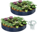 Galvanized Metal Planter Raised Garden Bed Kit by ZFHgarden