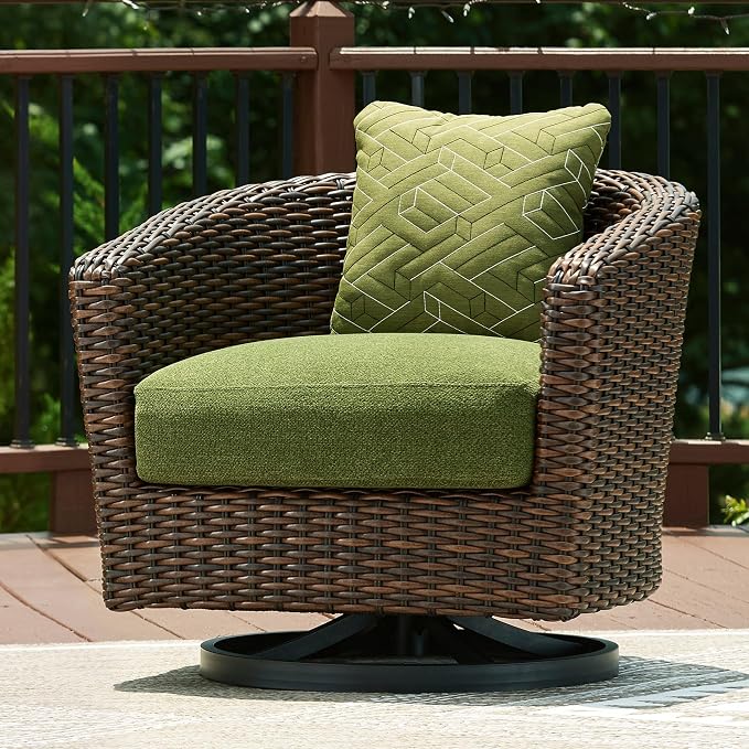 Signature Design by Ashley Horizon Hall Casual Outdoor Weather Resistant Swivel - Image 2