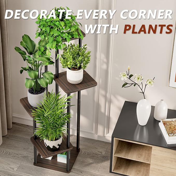 AZERPIAN Plant Stand 5 Tier Indoor Metal Flower Shelf - Image 6