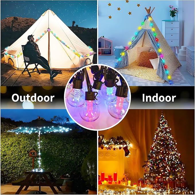 10FT Color Changing String Lights Outdoor- LED Patio Lights - Image 6