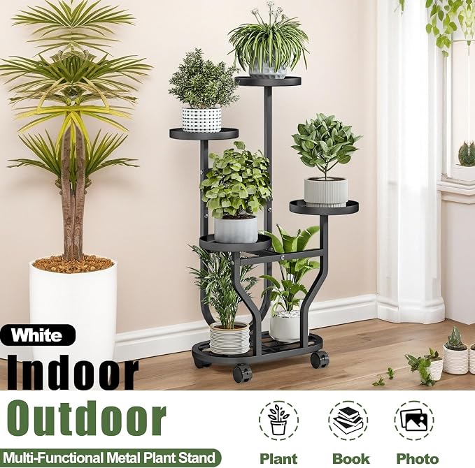 Plant Stand Indoor Outdoor 4 Tier Flower Holder - Image 5