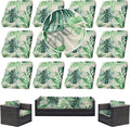 12Pcs Outdoor Cushion Covers, Patio Cushion Covers, Stretch Elastic Slipcovers by dreahoteztil