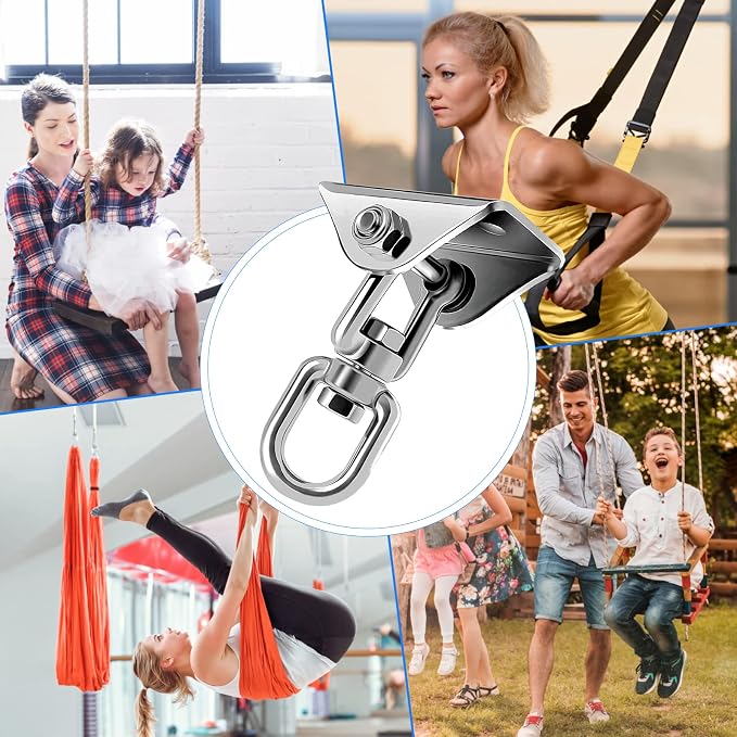 Hammock Hanging Kit with Swing Chain, Morzejar Stainless Steel 1000lb Heavy - Image 7