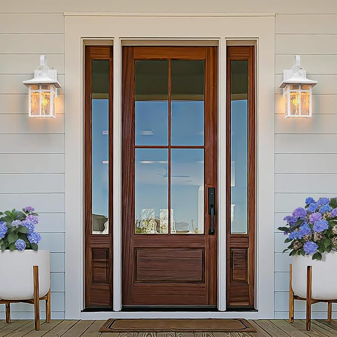 2 Pack Outdoor Dusk to Dawn Wall Lights, Outdoor Light Fixtures Wall Mount - Image 7