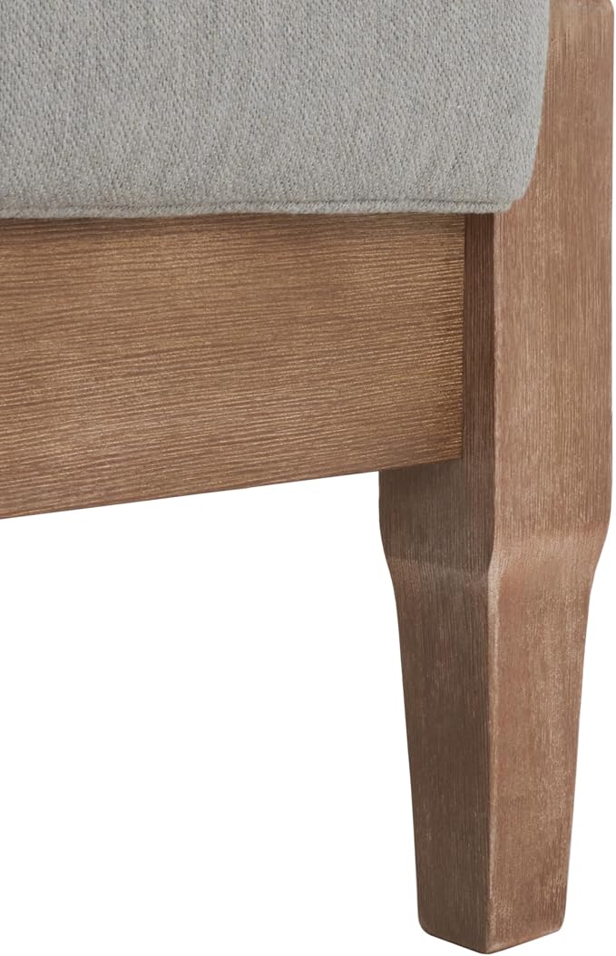 SAFAVIEH Outdoor Couture Collection Martinique Natural/Grey Solid Wood Patio - Image 9