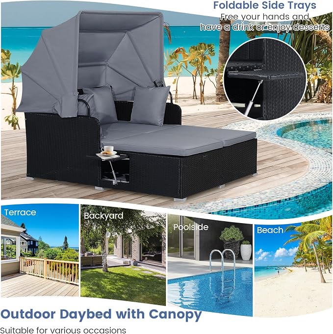 RELAX4LIFE Patio Outdoor Daybed - Image 8