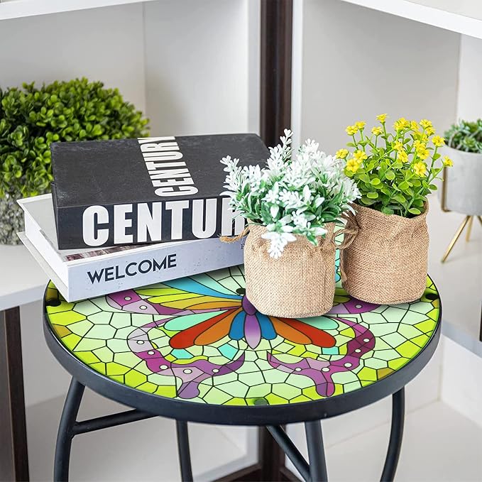 12 Inch Small Outdoor Side Table - Image 5