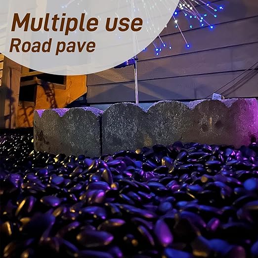 45LB Polished Black Pebbles, 1/4" - Image 5