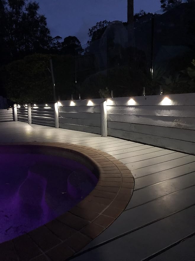 FVTLED Pack of 10 Low Voltage LED Deck Lights kit Φ1.38 Outdoor Garden Yard - Image 8