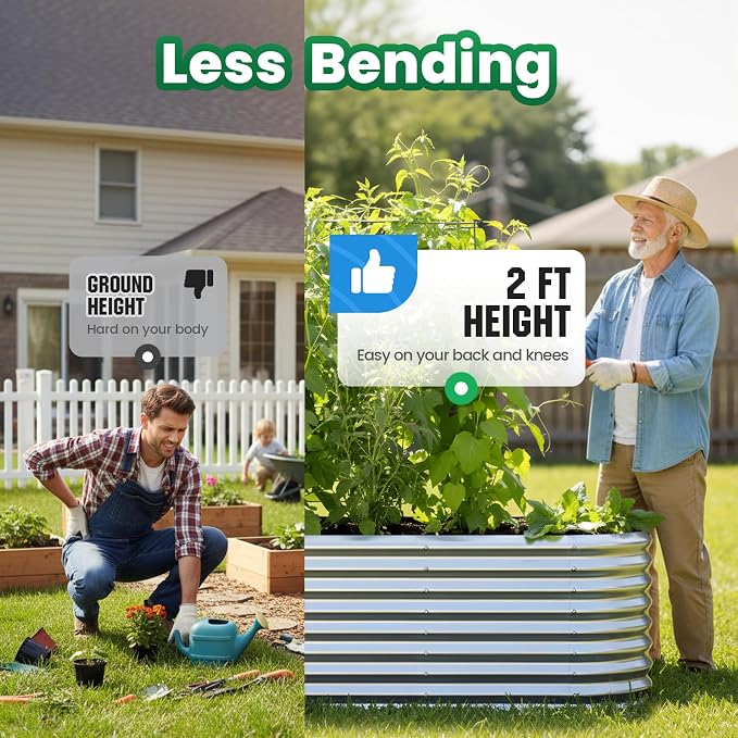Quictent Galvanized Tall Raised Garden Bed Kit, - Image 3