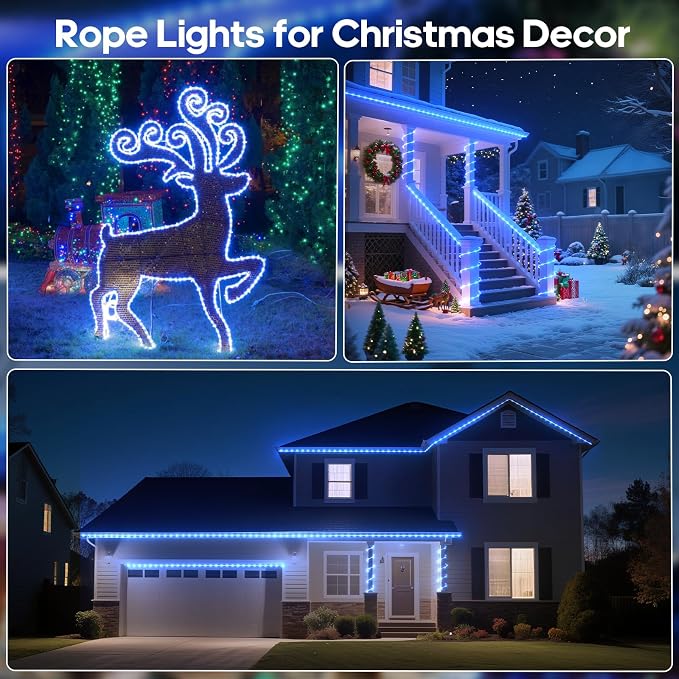 100Ft 720 LED Rope Lights Outdoor Waterproof - Image 6