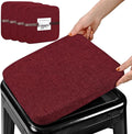 BUYUE Friendly Woven Fabric Magnetic Bar Stool Cushions Set of 4, Enhanced by BUYUE