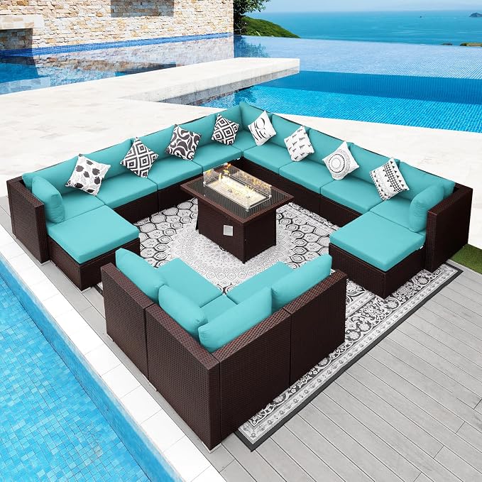 NICESOUL 15 Piece Outdoor Sectional by NICESOUL